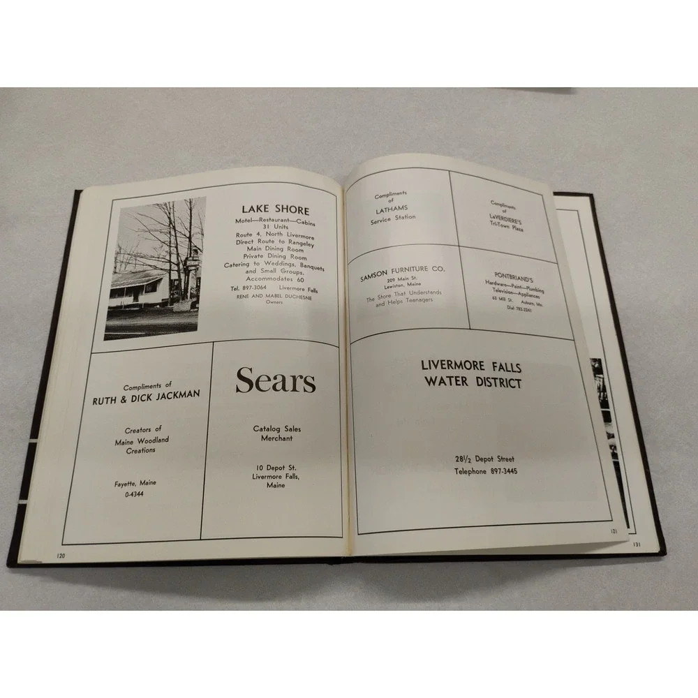 1968 Livermore Falls High School Andies THE BANNER Yearbook Maine